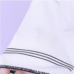 Ladies V Neck Half Sleeve Slash Hem Stickad Tunn Summer Sweater Pullover