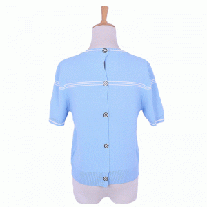 Skräddarsydd OEM Högkvalitativ 2018 Summer Ladies Pullover Stickad tröja