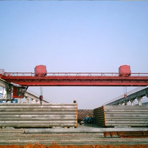 Dubbla strålkastarkran med dubbel vagn