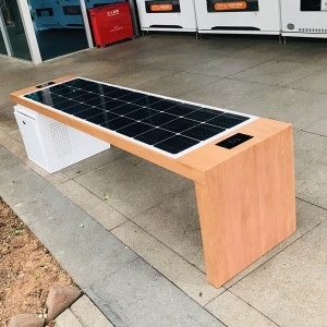 Solar Products Trending 2019 Backless Parkbänkstol Smart Street Furniture