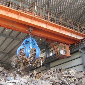 Dubbla Girder Kran med grepp