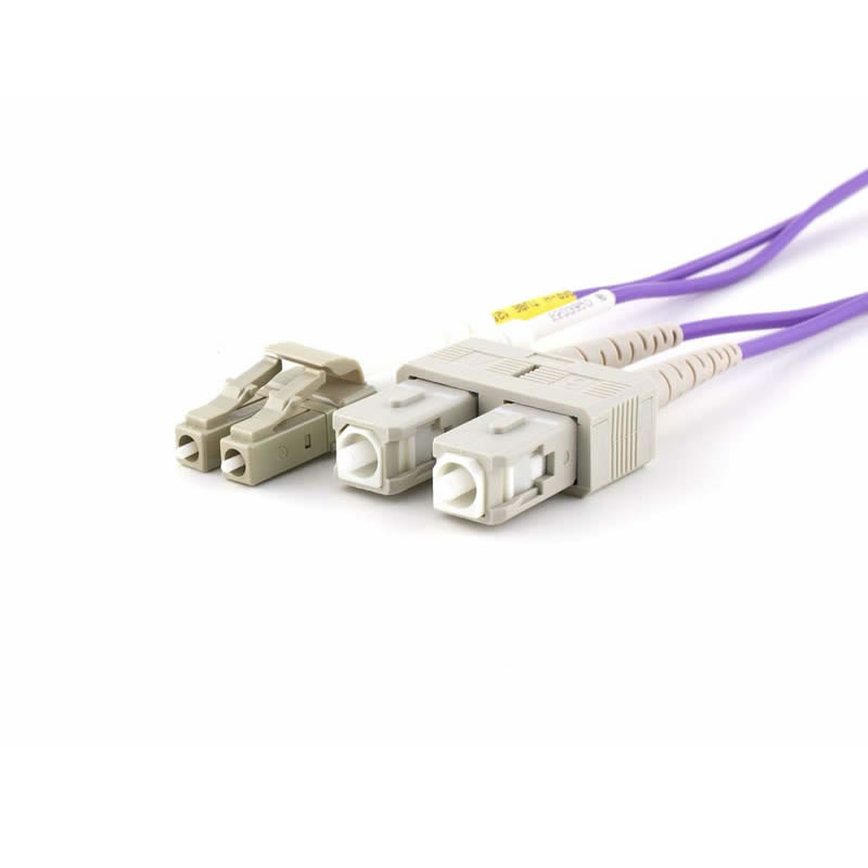 Multimode Duplex OM4 Fiber Optic Patch Cable (50/125) - LC till SC