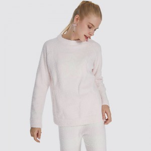 Kvinnor Elastic Microfiber Fleece Pyjamas Set