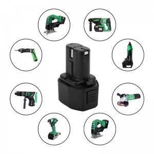 EB7S, FEB7S, EB712 Ni-Cd 1700mAh 7.2V ersättningsbatterier för Hitach-borrar