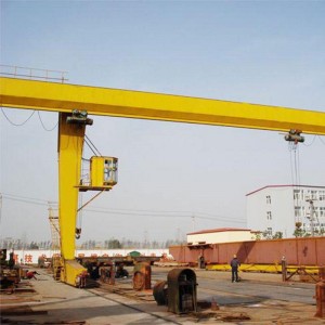 L-formade ben Enkla girder Gantry Crane med lyft