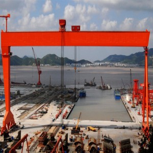 Double Girder Gantry Crane för skeppsbyggnad