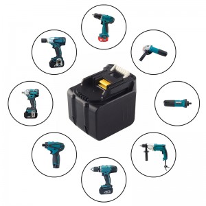 Li-ion 14.4V 6000mAh Ersättningsbatterier för Makita BTW250Z, BUB142Z Borrmaskiner