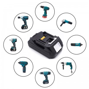 Li-ion 18V 1500mAh 5-cells elektrisk borrbatteri reparation för Makita BL1815, BL1820, BL1825