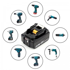 BL1815, BL1820, BL1825 18V 5000mAh Li-ion ersättningsladdningsbatteri