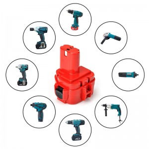 Ni-Cd 12V 1500mAh Byt batteriladdningsbatteri för MAKITA PA12, 1220, 1222