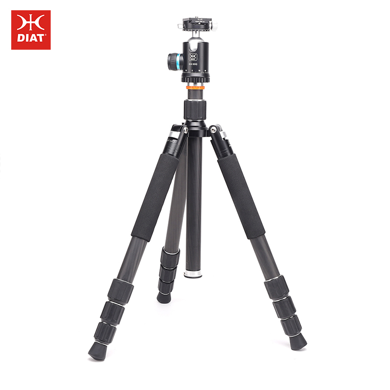 DIAT CM324A KH30Q professionell ren kolfiberkamera stativ avtagbar flexibel monopod