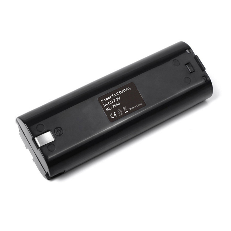 Ni-Cd 7,2V 1300mAh uppladdningsbara batterier för Makita 7000, 7002, 7033 elverktyg