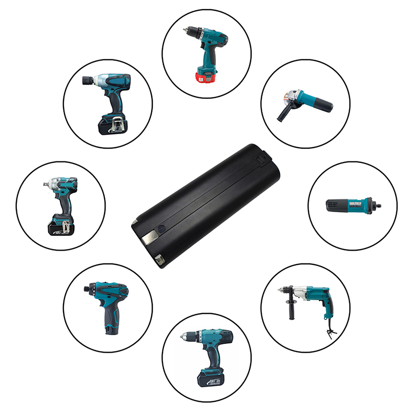 Ni-Cd 7,2V 1300mAh uppladdningsbara batterier för Makita 7000, 7002, 7033 elverktyg