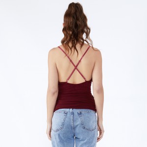 Saree Fashion Woman Summer Girl Ärmlös Crop Off Shoulder Blouse Toppar för kvinnor