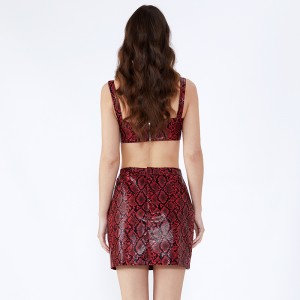 Leopard Tryckta Halter Short Sexiga Bandage Kvinnor Kläder Två Piece Set