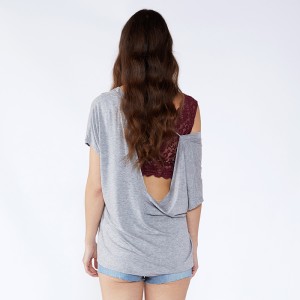 Asymmetriska Senaste Halsdesigner Backless Blouse Designs for Girls JCGJ190315080