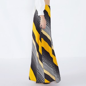 Wave Point Fringes Indisk Designer Lehenga Fashion Chiffon Maxi Long Kjol