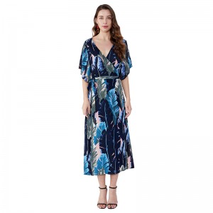 Afrikansk design Eleganta kvinnor Lady Fashion Chiffon Klänning Avslappnade Klänningar Sommar JSDJ2558