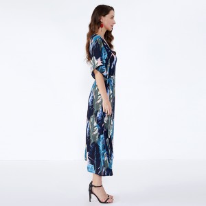 Afrikansk design Eleganta kvinnor Lady Fashion Chiffon Klänning Avslappnade Klänningar Sommar JSDJ2558