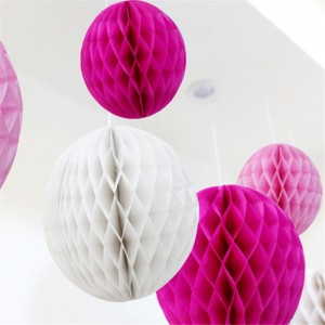 Party Decoration Sets Inklusive Pom Flower Round Tissue Paper Fan Färgglada Skuren till födelsedag