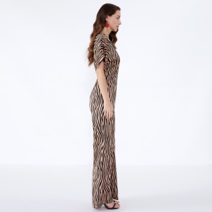 Party Nordic Way Vuxen Högkvalitativ Tiger Stripe Jumpsuit JCGJ190315073