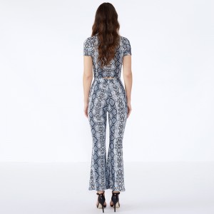 Leopard Print Bodycon Shorts Trendy Two Piece Set Kvinnor Kläder