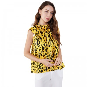 Marmor Print Halter Off Shoulder Women Sexy Vest Toppar SI5118