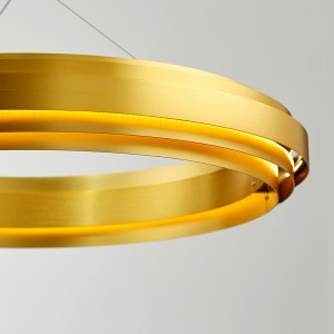 Nordic Modern Minimalist Circular Design Hem Hotell LED Lysekrona Km2141