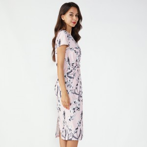 Polyester Lady Fashion Korean Crochet Long Lycra Dress