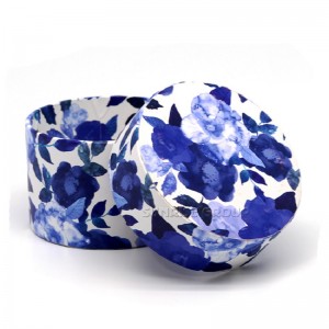 Skräddarsydd logotyp handgjord lyxig rund stearinljus presentförpackning