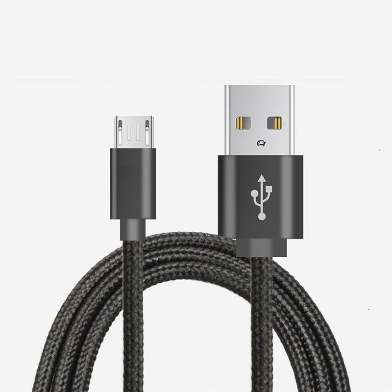 Mikro till USB Nylon flätad datakabel