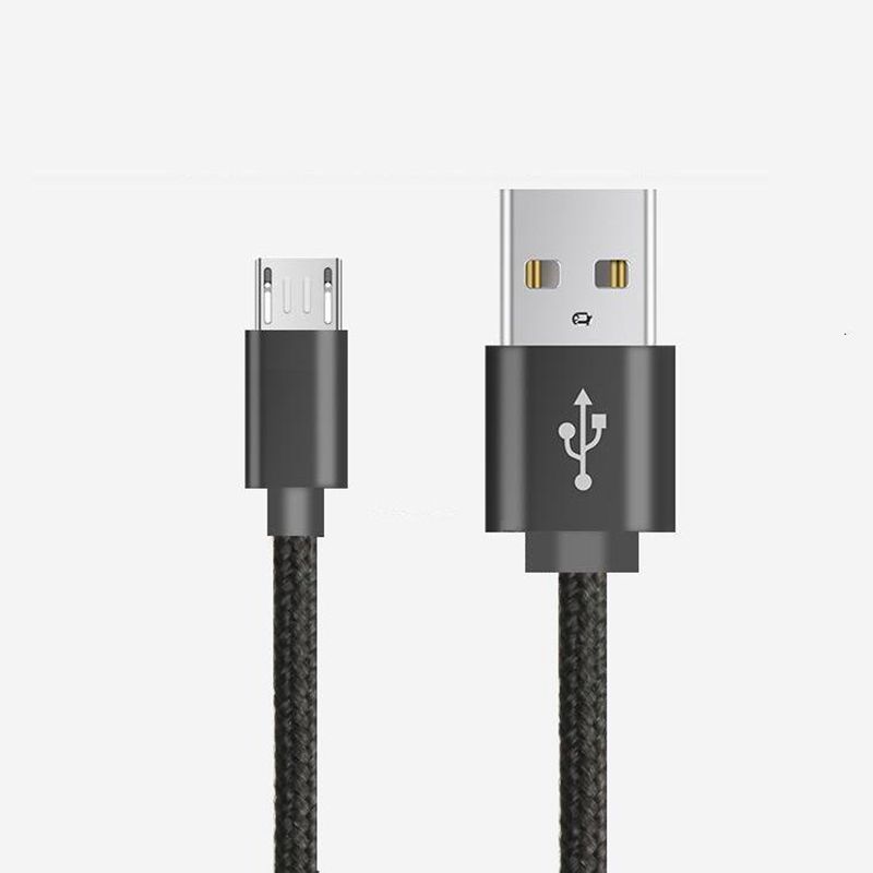 Mikro till USB Nylon flätad datakabel