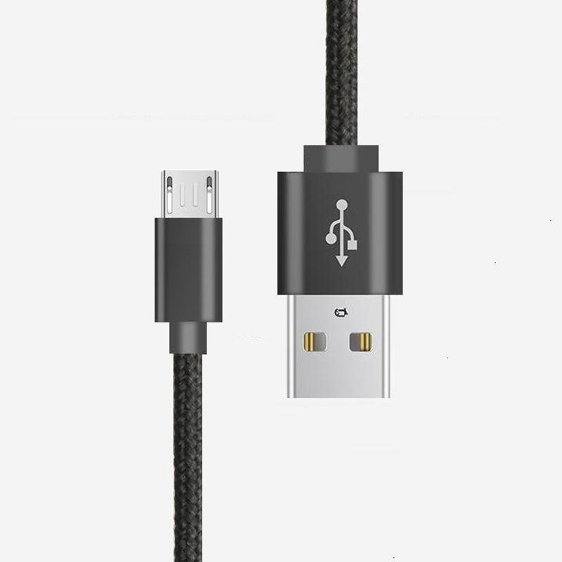 Mikro till USB Nylon flätad datakabel