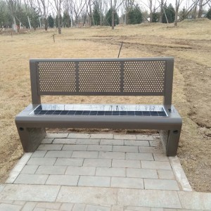 Direct Factory Outdoor Reklam LED Light Box Smart Solar Garden Bench