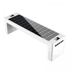 Hot Sale Outdoor Furniture USB Telefon Laddare Solar Powered Smart Metal Bench