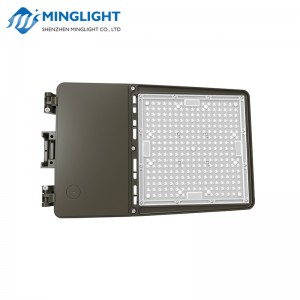 Nordamerikanska standard 130lm / w DLC premium IP65 gatoljus 200w LED Parkeringsljus