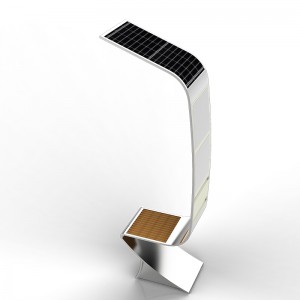 Smart Solar LED-reklambelysning Box Phone Charger Outdoor Urban Bench