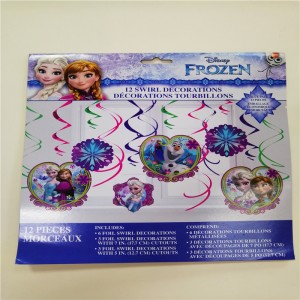 Folie Swirl Party Decorations Ballong Hängande