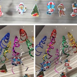 Club Party Decorations Gold Foil Ceiling Swirls Hängande Dekorationer