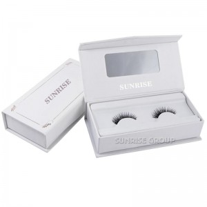 Anpassad kartongbokformad magnetstängning Presentförpackning Ögonfransskärm