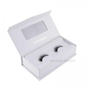 Anpassad kartongbokformad magnetstängning Presentförpackning Ögonfransskärm