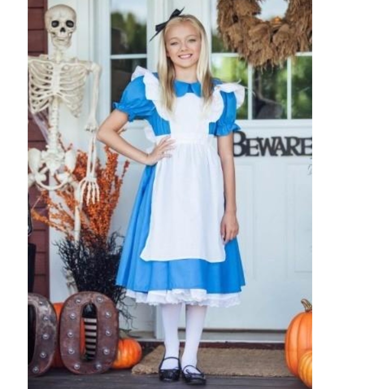 Holiday / Karneval Teenage Girl Halloween Kostym Barn Deluxe Alice Klänningar
