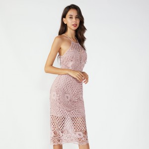 Rosa Tight Images Sexig Party Queen Två Piece Set Klänning