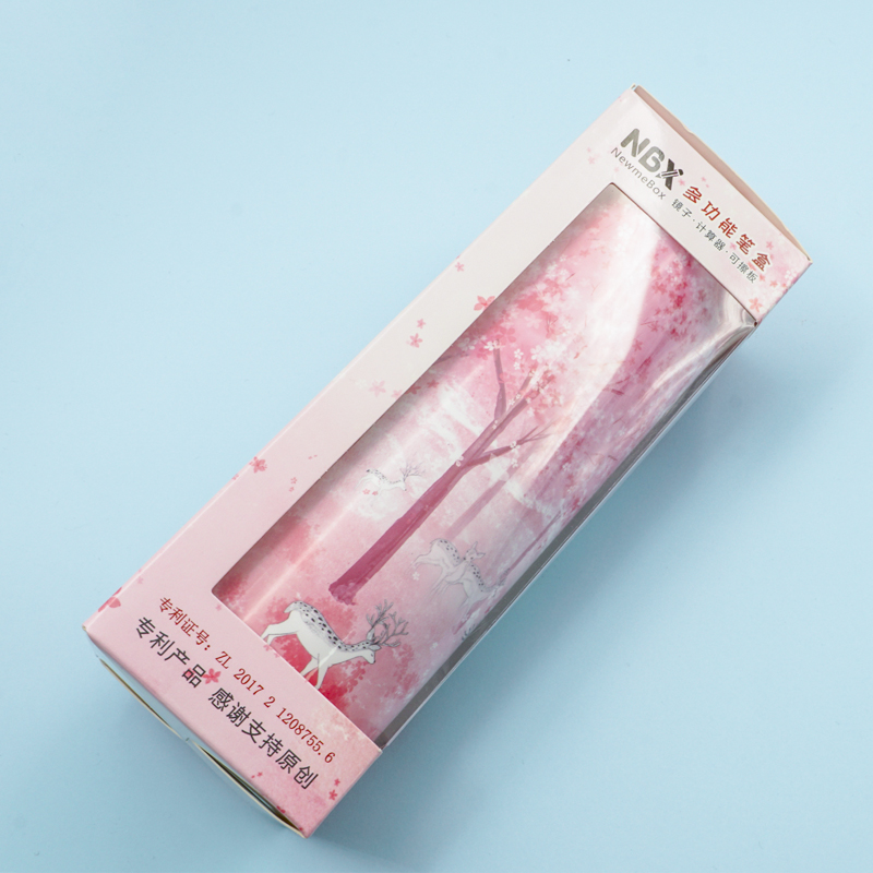 Kinesiskt nyskapande brevpapper Sakura Quicksand Pencil Case