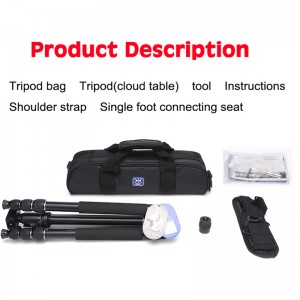 DIAT AM254A KH10 aluminiumkamera stativ för professionell studiofotografering Utomhusfotografering Kamerastativ stativ