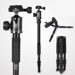 DIat AM225A + KH10 Professionell videokamera stativ utomhus Lätt vikt aluminium magnesiumlegering kamera stativ