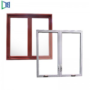 Horisontell öppningssida Hung House Casement Windows för Construction System Swing windows