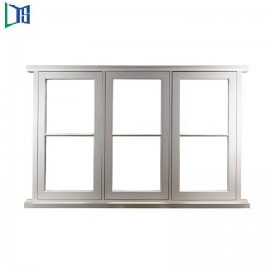 Aluminiumramglasrör Casement Windows med Ouside Opeing Swing Windows med Pulverbeläggning Ytbehandling
