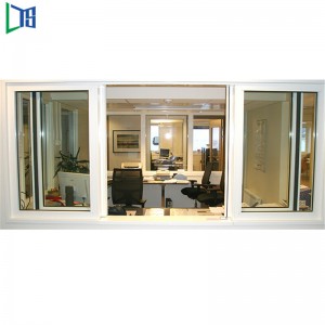 Kinesisk Leverantör Stort Aluminium Fönster Glas Fönster med Myggnät Pris på Aluminium Glidande Fönster