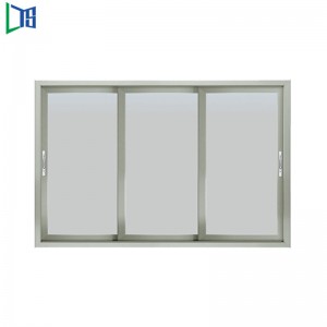 Kina Leverantör Windows och Dörrar Tillverkare Aluminium Glidande Fönster Dubbelglas eller Singelglas